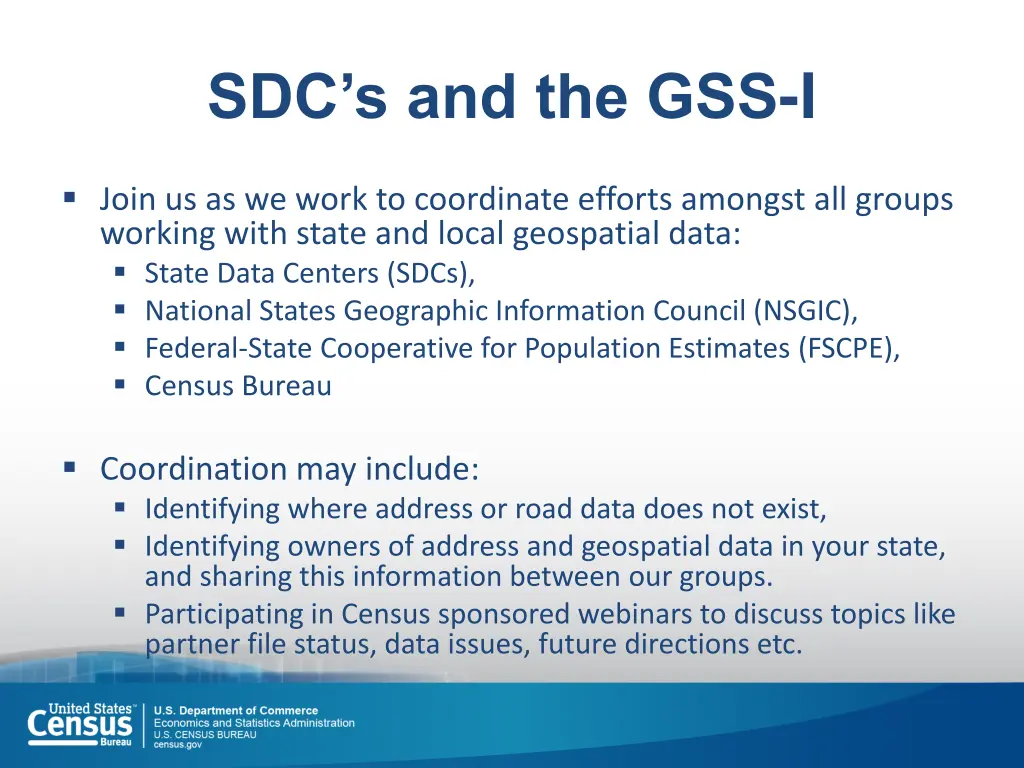 sdc s and the gss i