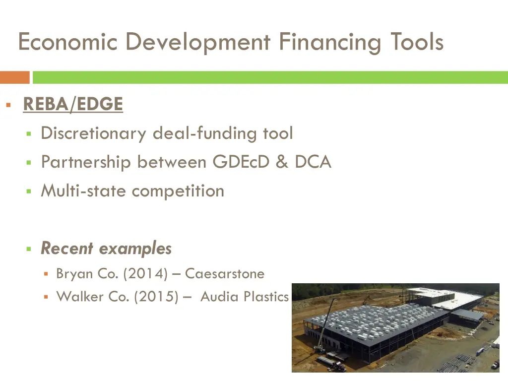 economic development financing tools 5