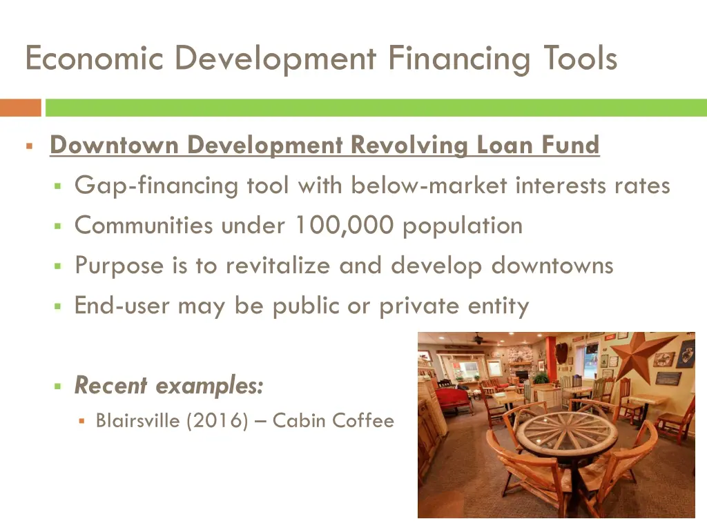 economic development financing tools 6