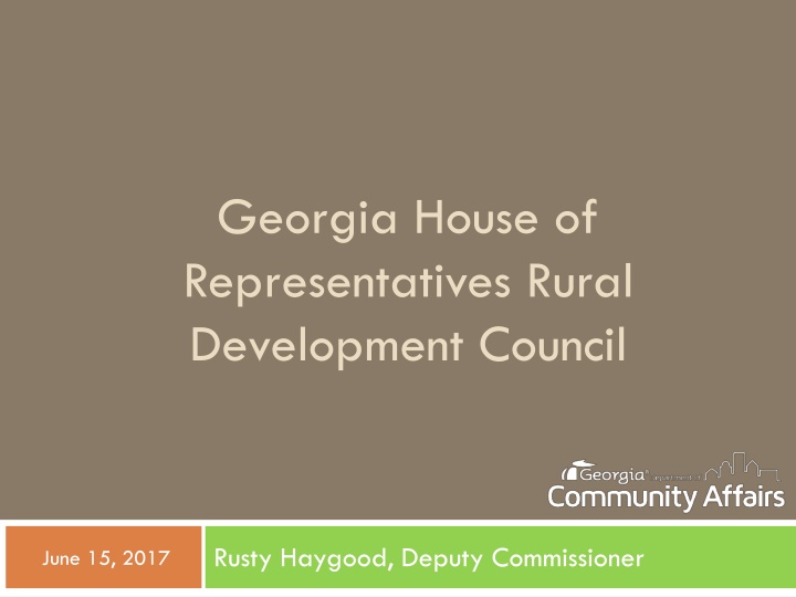georgia house of representatives rural