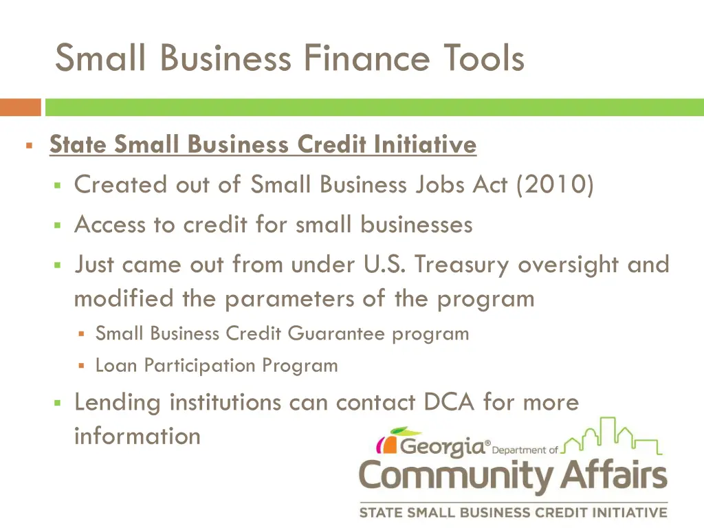 small business finance tools