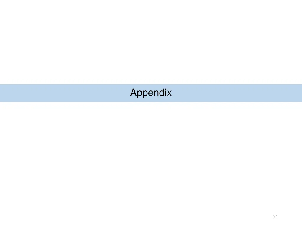appendix