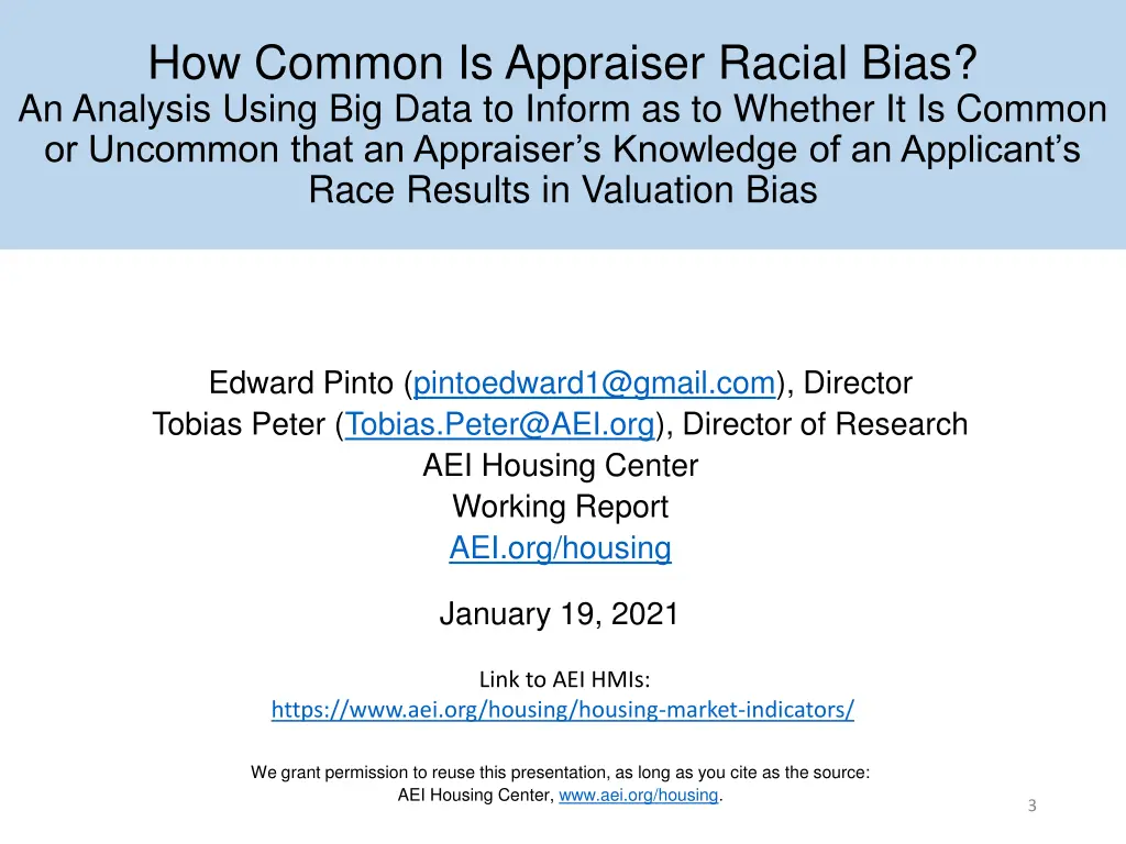 how common is appraiser racial bias an analysis