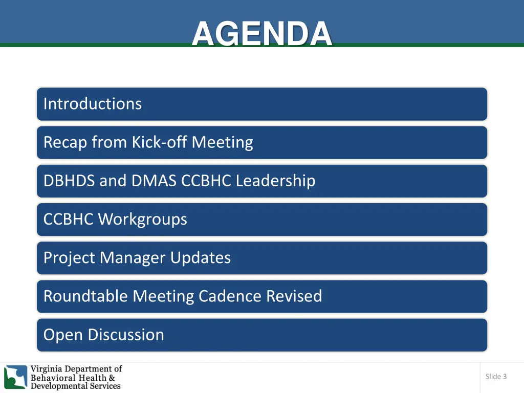 agenda