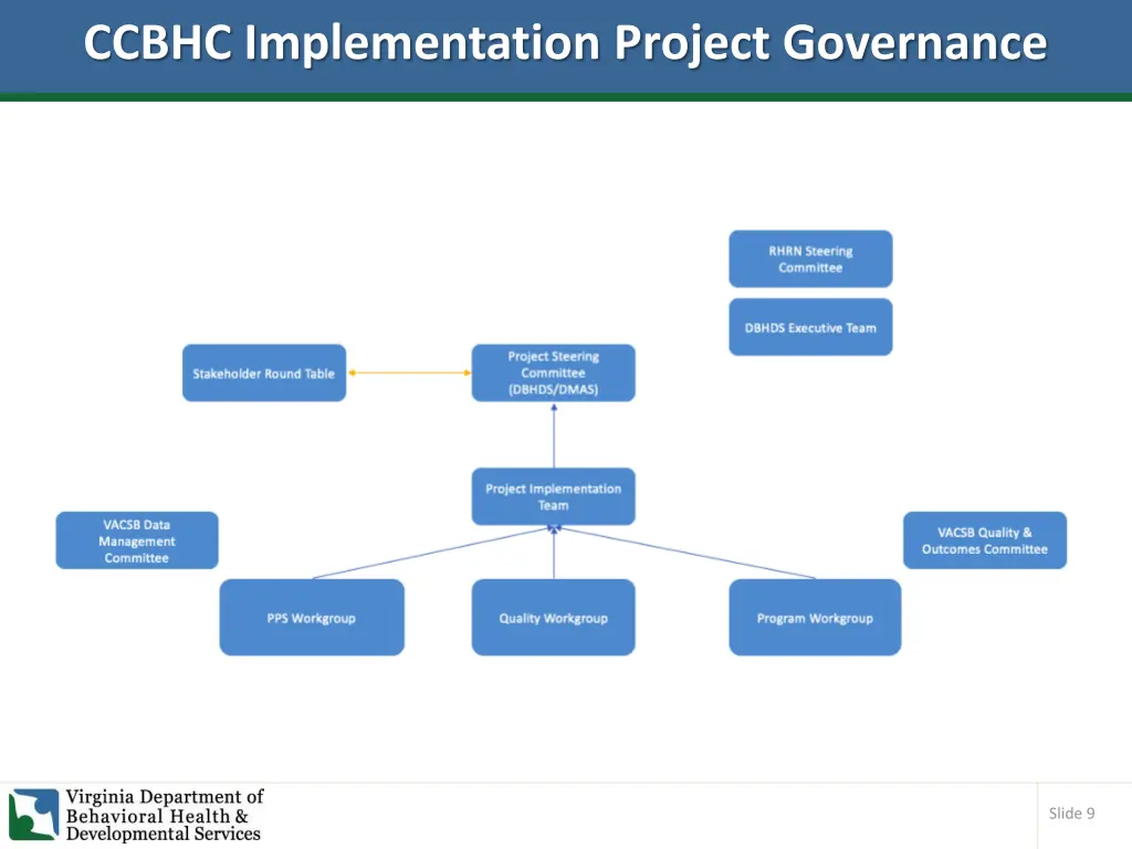 ccbhc implementation project governance