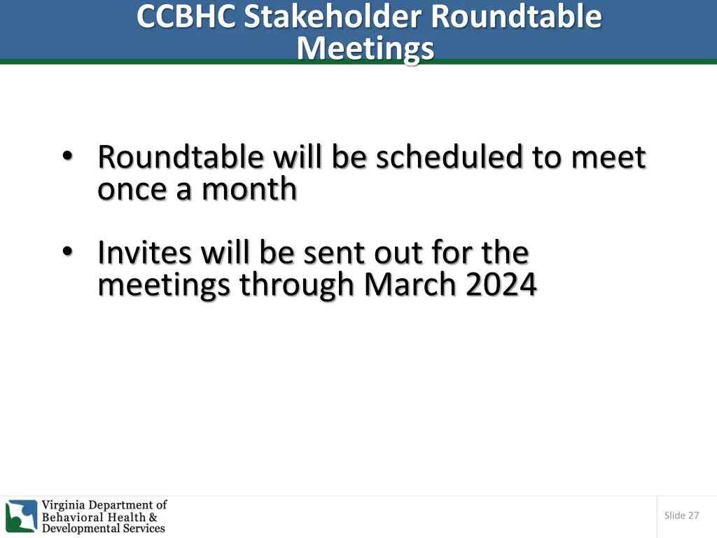 ccbhc stakeholder roundtable meetings