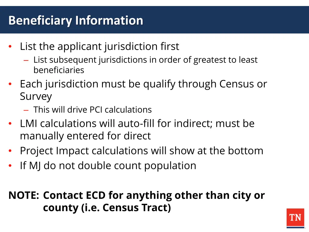 beneficiary information