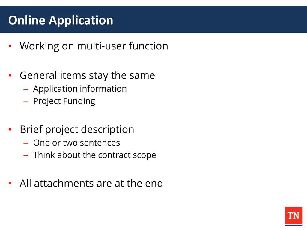 online application
