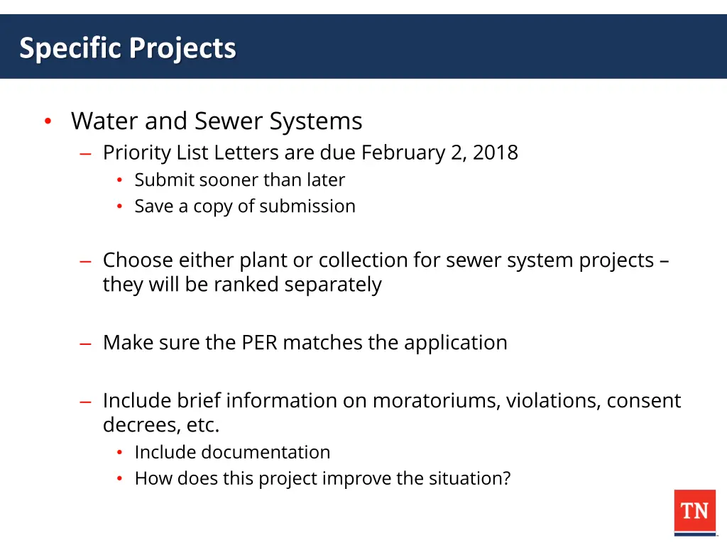 specific projects 1
