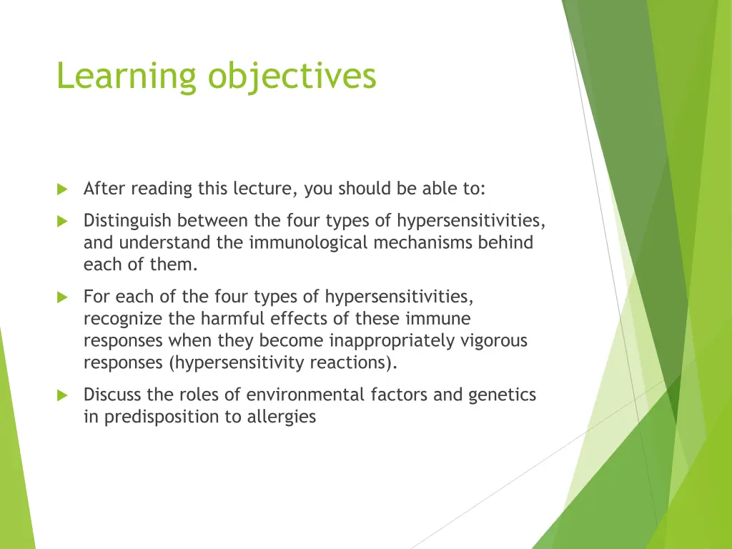 learning objectives