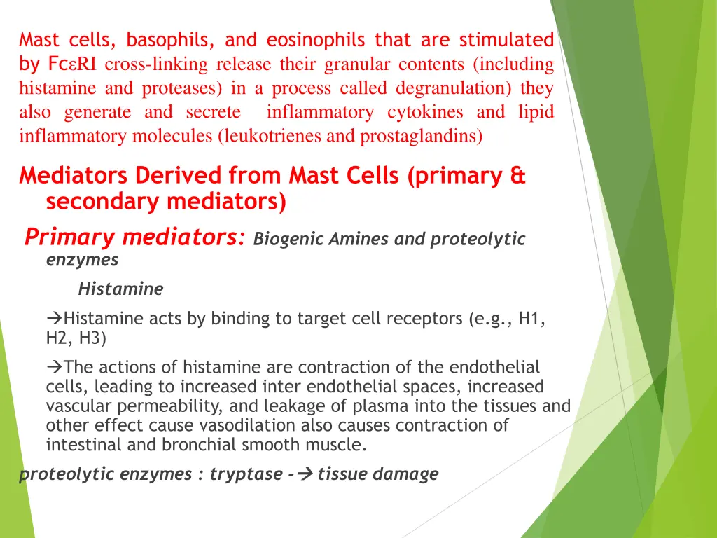 mast cells basophils and eosinophils that