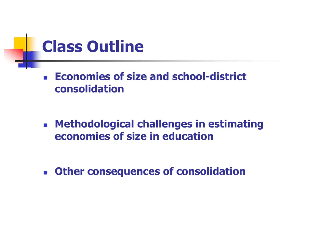 class outline