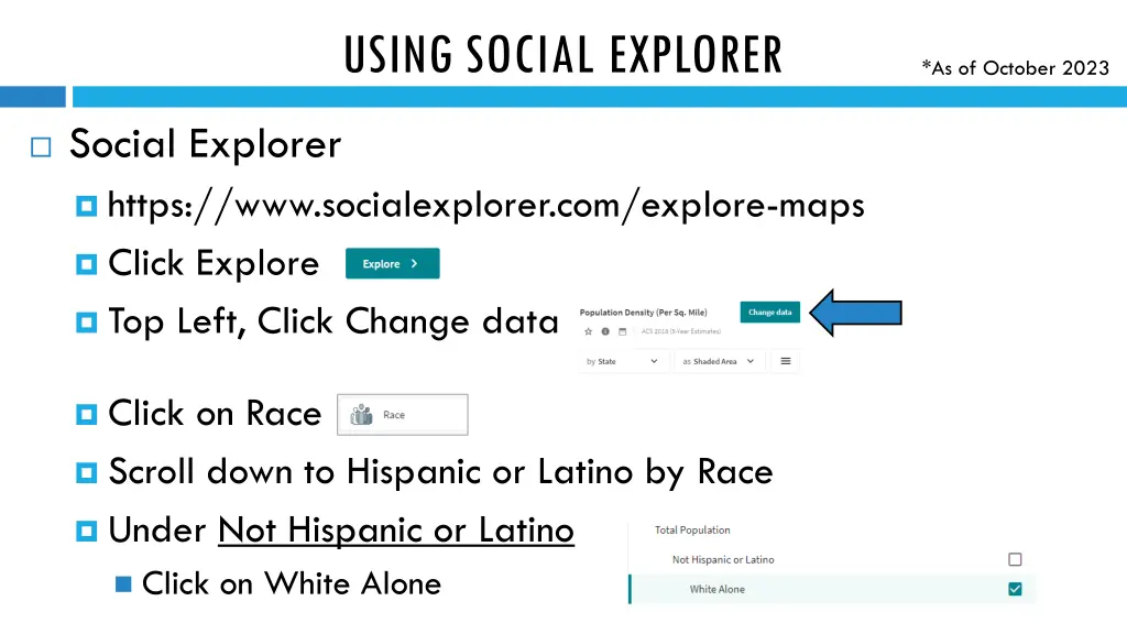 using social explorer