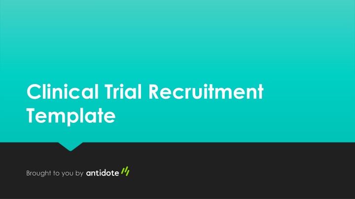 clinical trial recruitment template