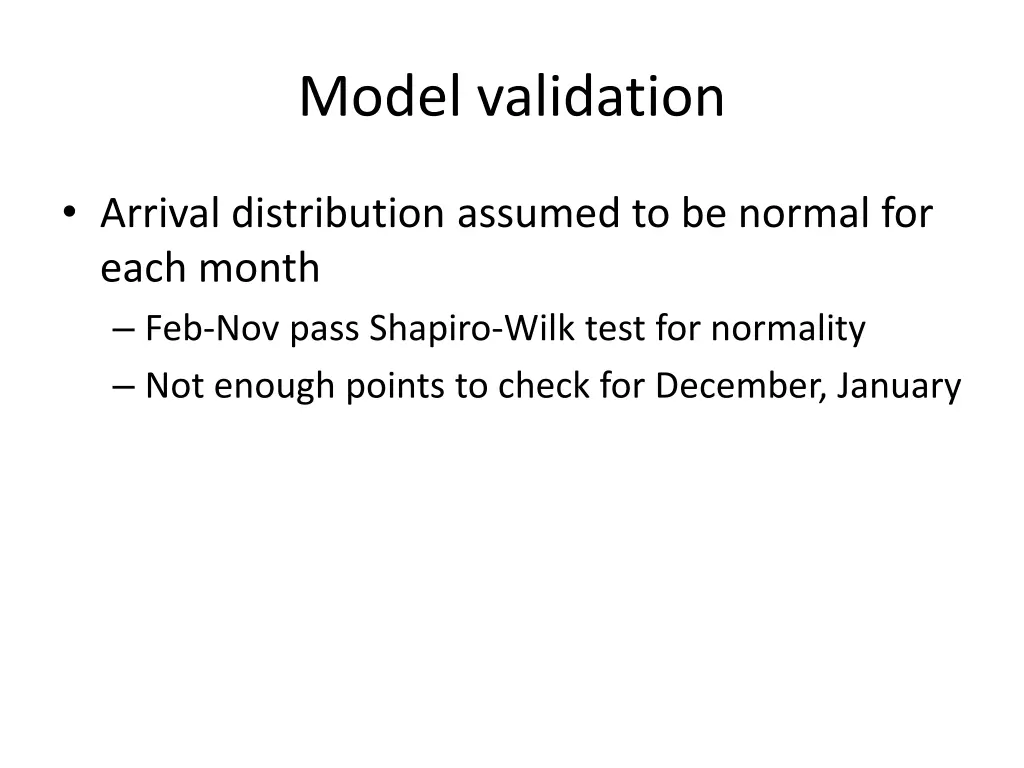 model validation