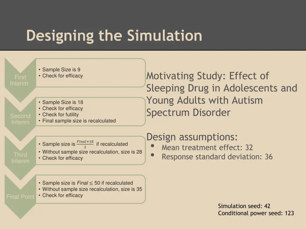 designing the simulation