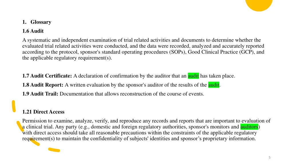 1 glossary 1 6 audit