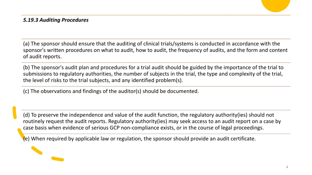 5 19 3 auditing procedures