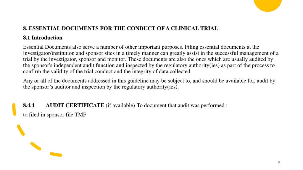 8 essential documents for the conduct