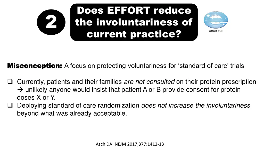 does effort reduce the involuntariness of current