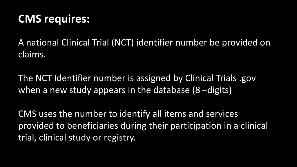 cms requires