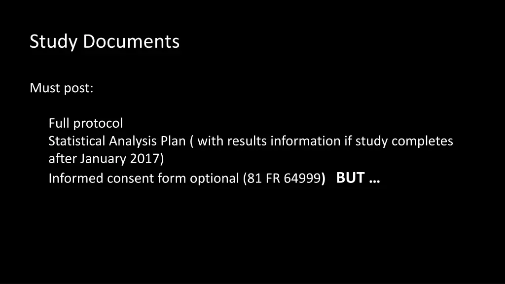 study documents
