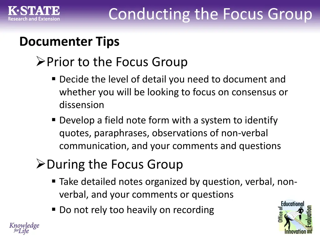 conducting the focus group 2