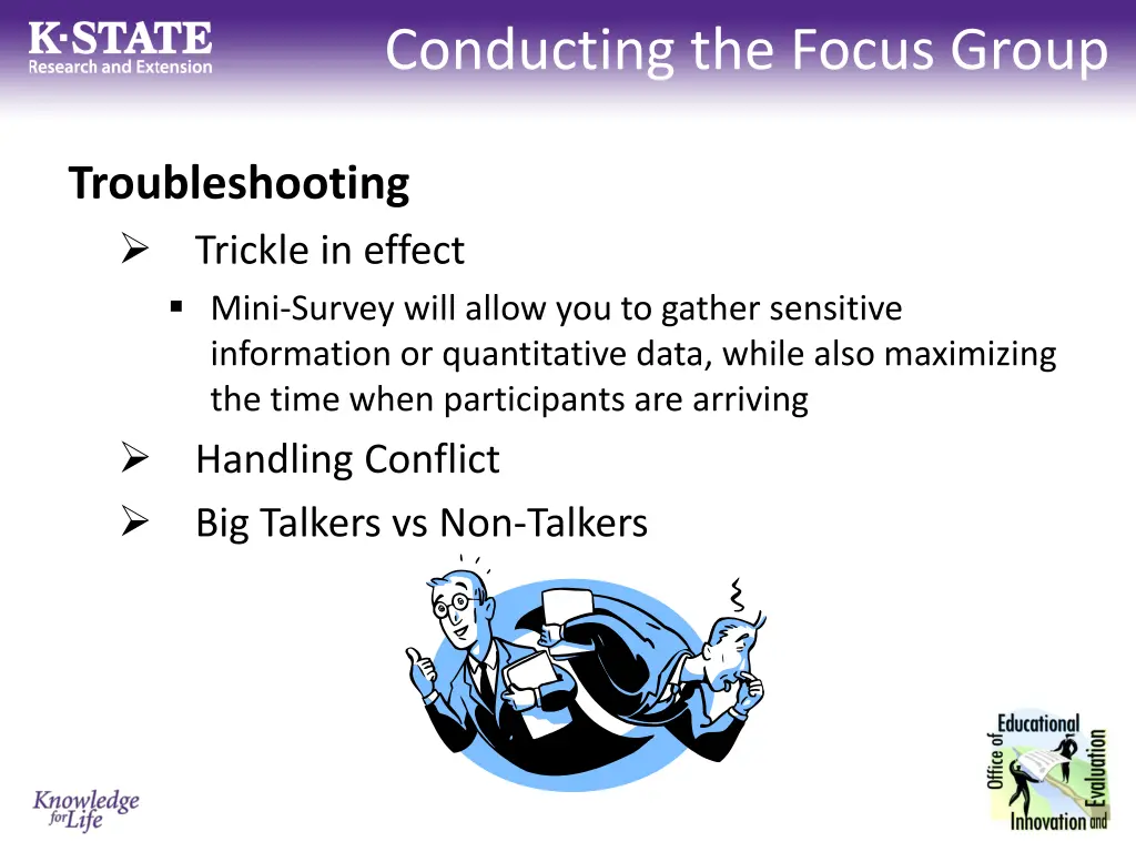 conducting the focus group 3