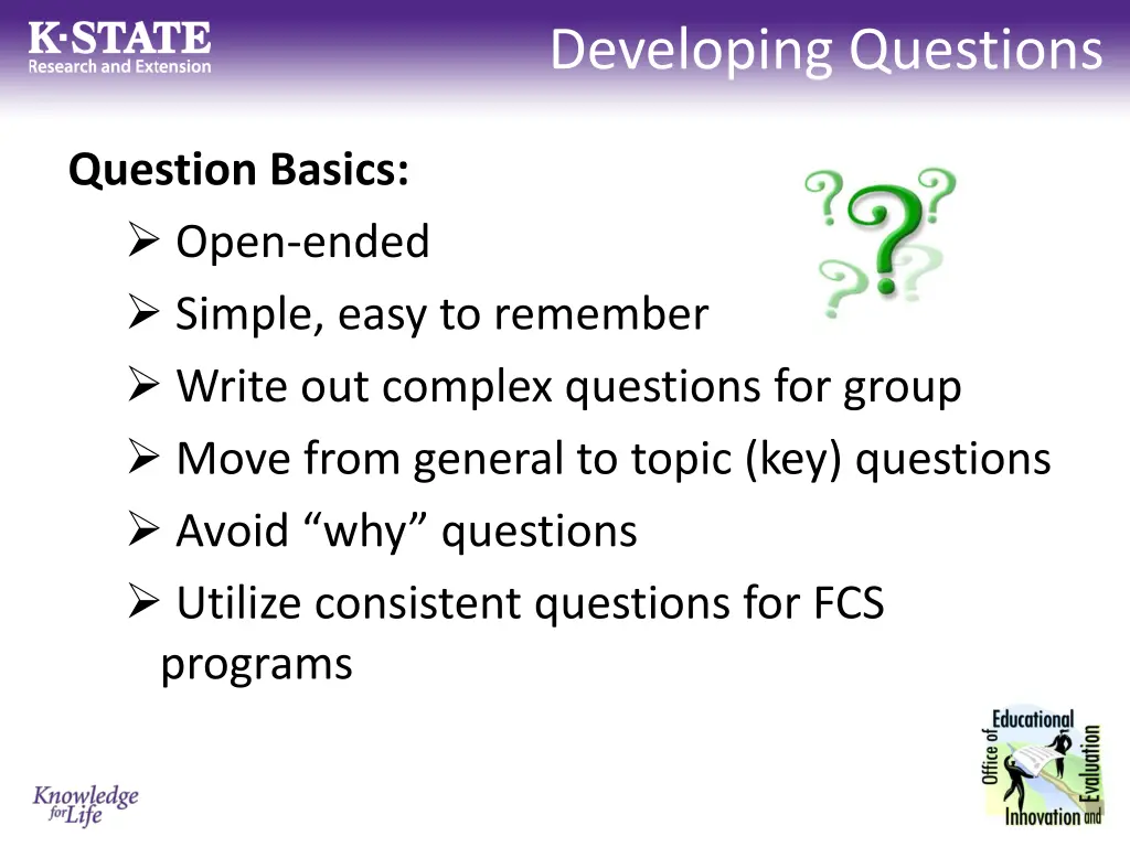 developing questions