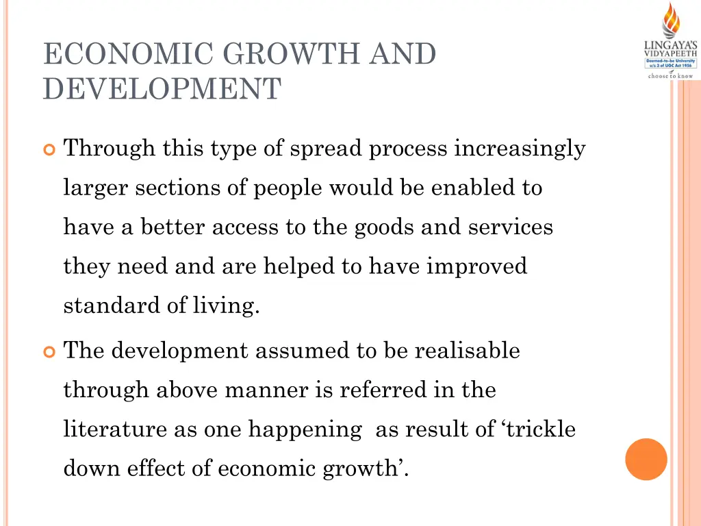 economic growth and development 1