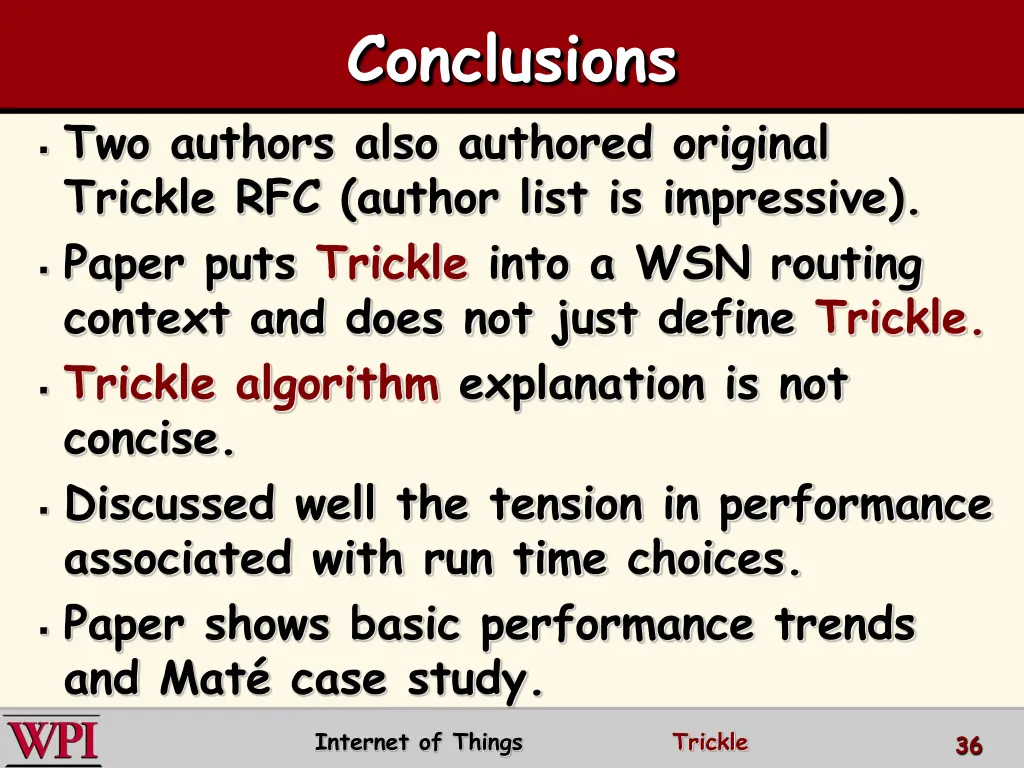 conclusions