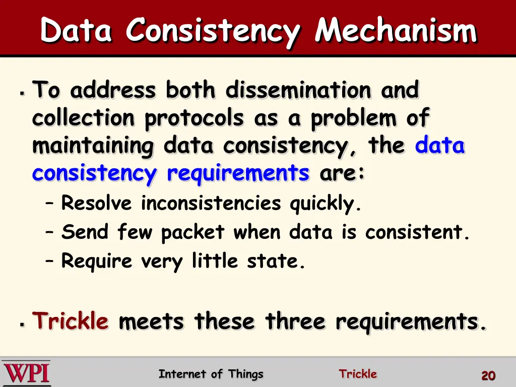 data consistency mechanism