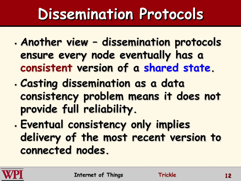 dissemination protocols