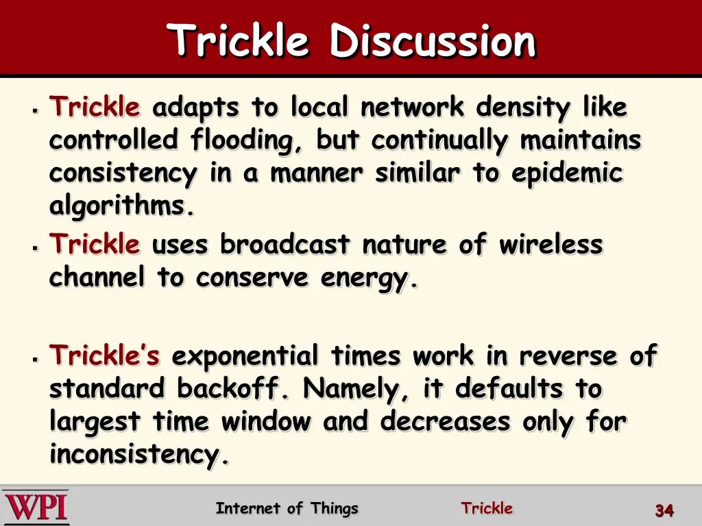 trickle discussion 1