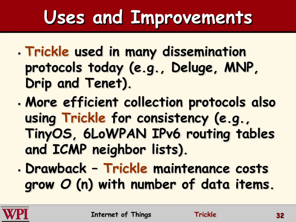 uses and improvements