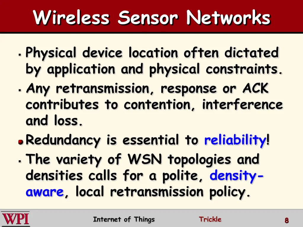 wireless sensor networks