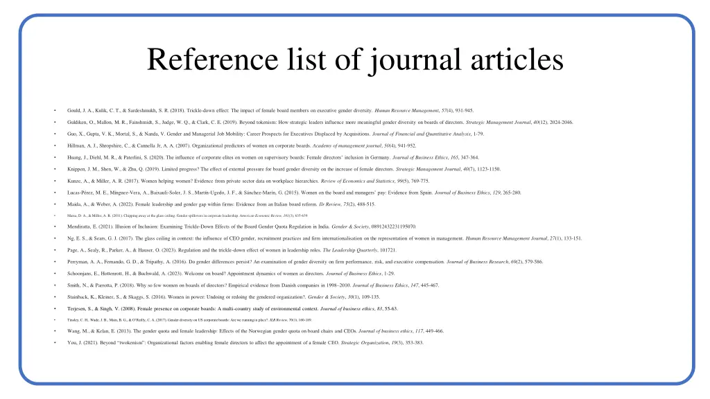 reference list of journal articles 1