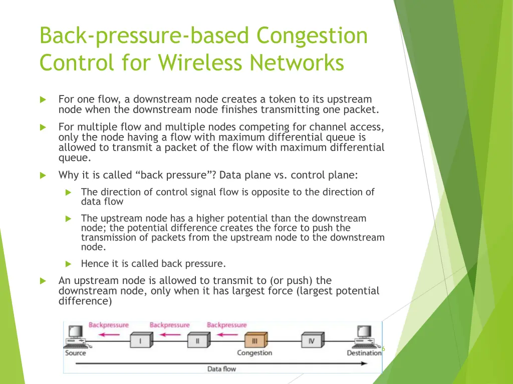 back pressure based congestion control