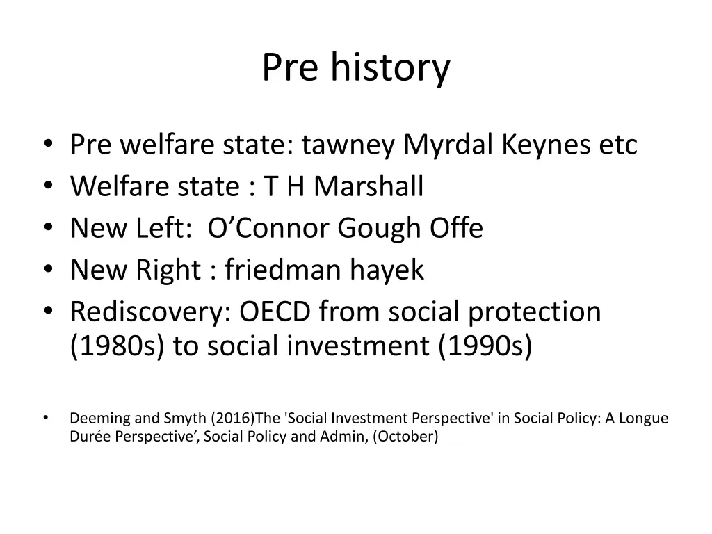 pre history