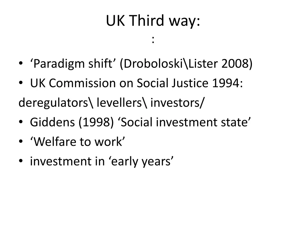 uk third way