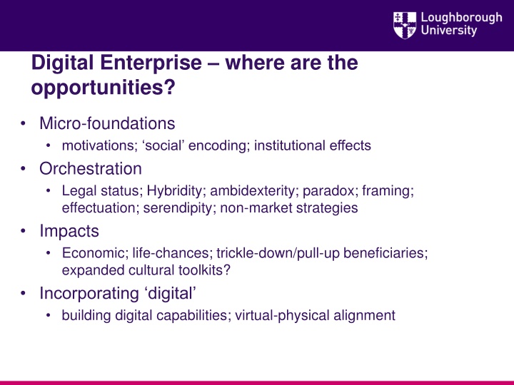 digital enterprise where are the opportunities
