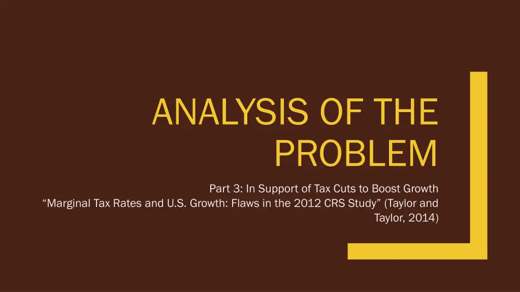 analysis of the problem 2