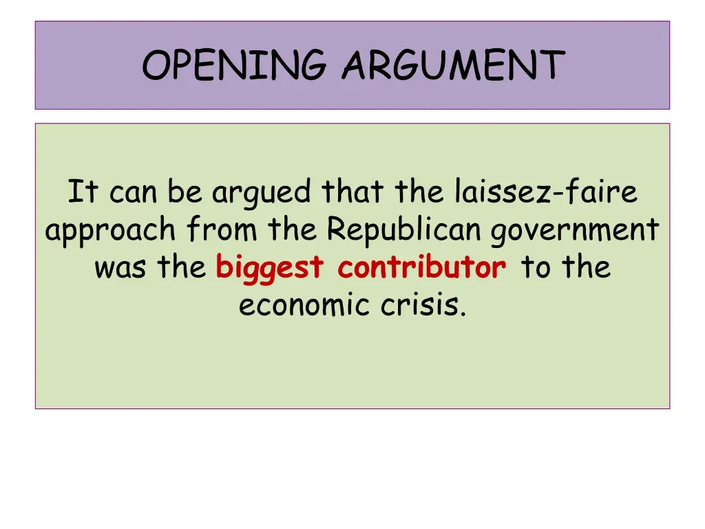 opening argument
