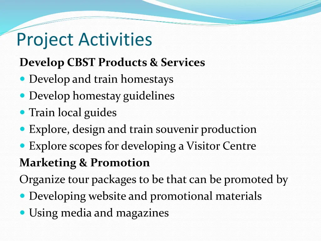 project activities 1