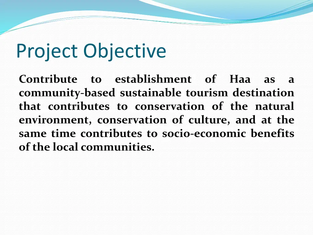 project objective
