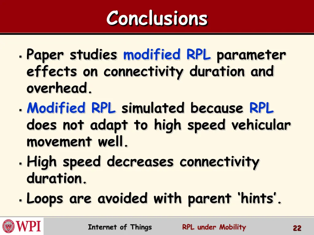 conclusions
