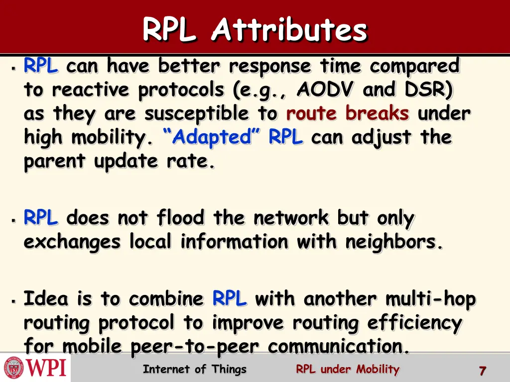 rpl attributes