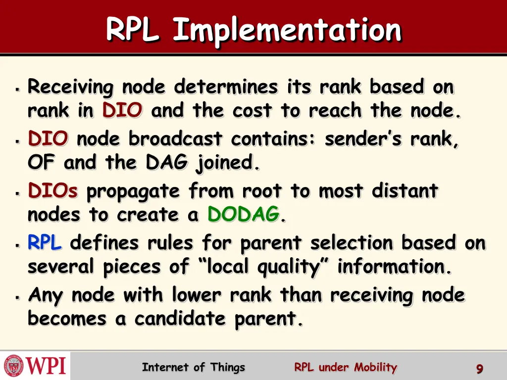 rpl implementation 1