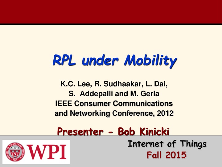 rpl under mobility