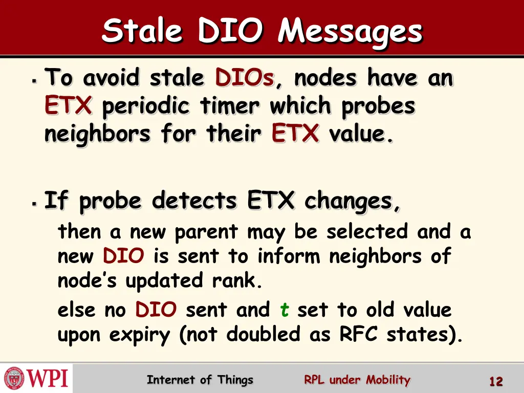 stale dio messages